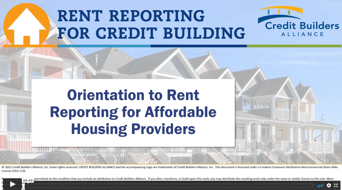 Orientation to Rent Reporting Video